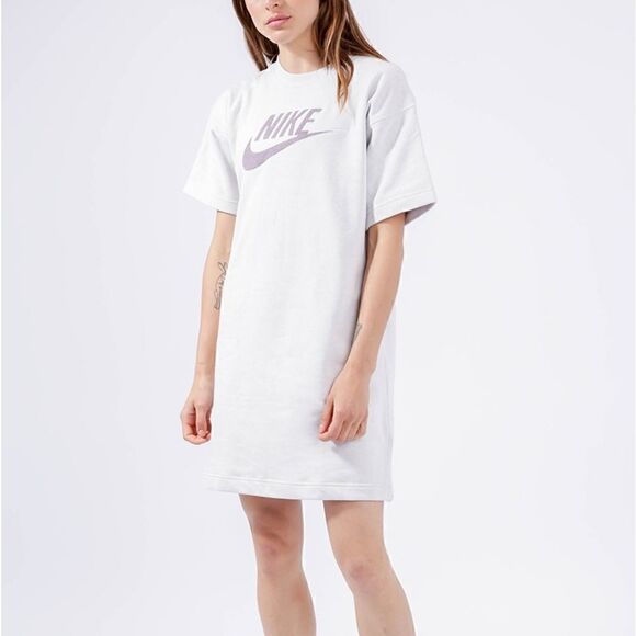 Nike Sportswear NSW Fleece Dress Platinum Gray New - Picture 4 of 14